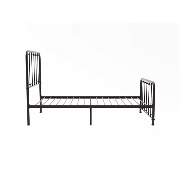 Transitional Twin Platform Bed with Metal Frame