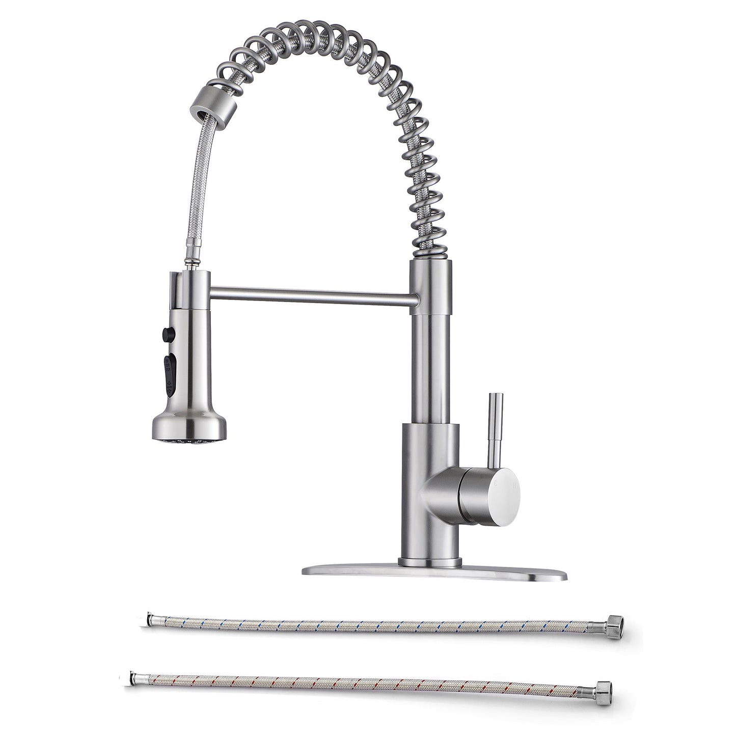 Kitchen Faucet With Pull Down Spray Head - Brushed Nickel