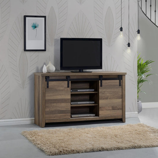 Media Chest with Barn Doors