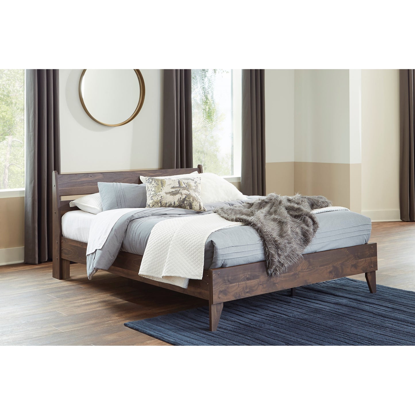 Contemporary Queen Low Profile Bed