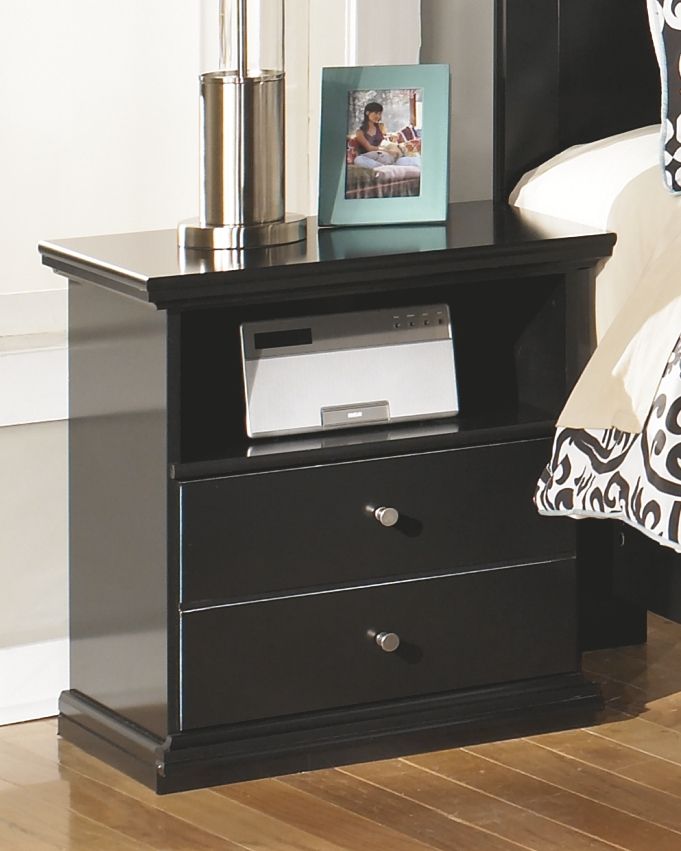 Maribel - One Drawer Night Stand - Black