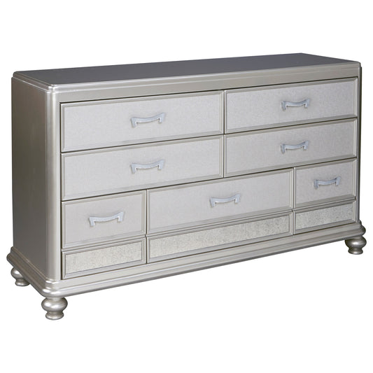 Dresser in Silver Paint Finish