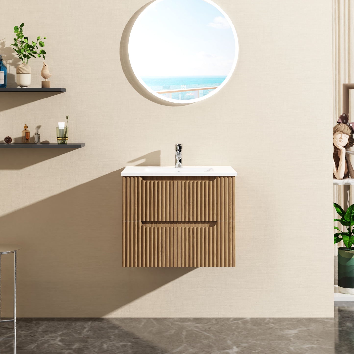 Wall Mounted Bathroom Vanity & Sink