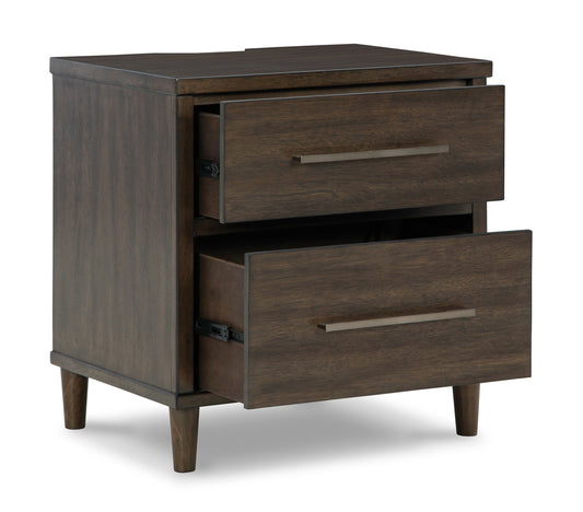 Contemporary 2-Drawer Nightstand