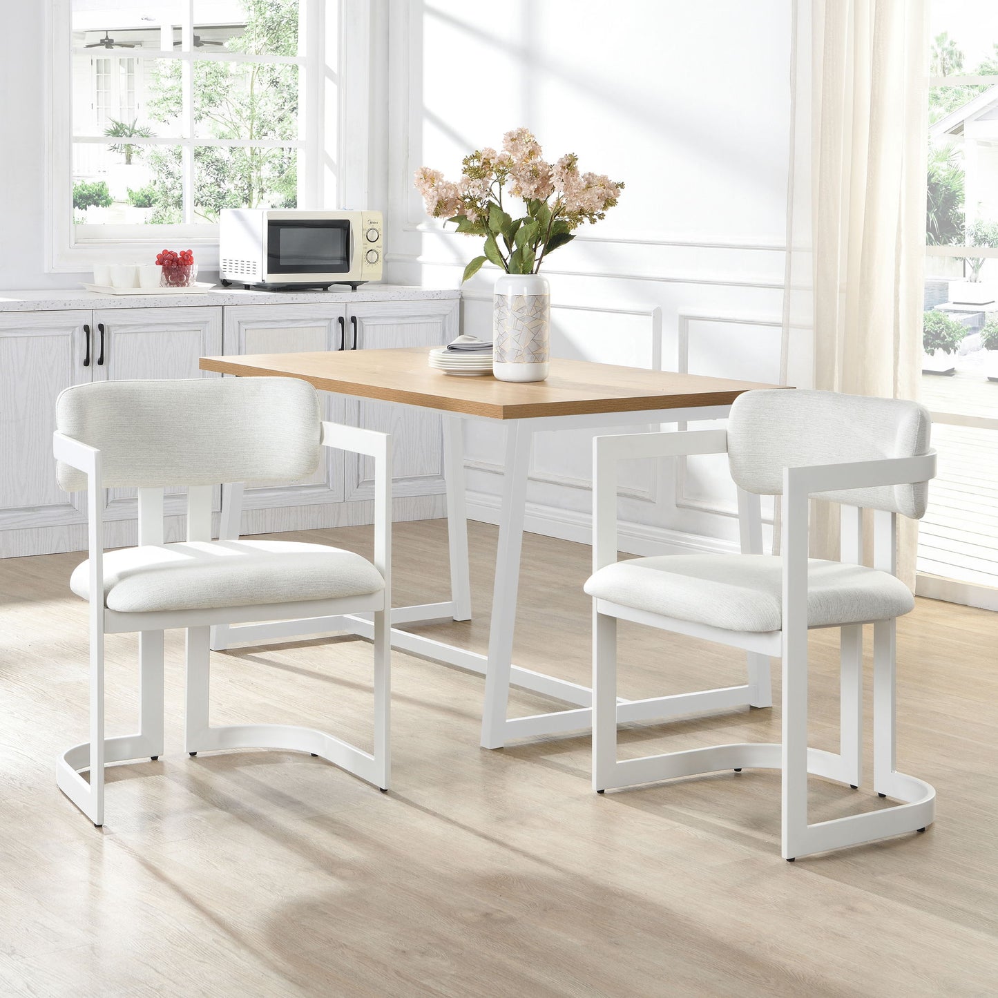 Upholstered Dining Armchairs (Set of 2)