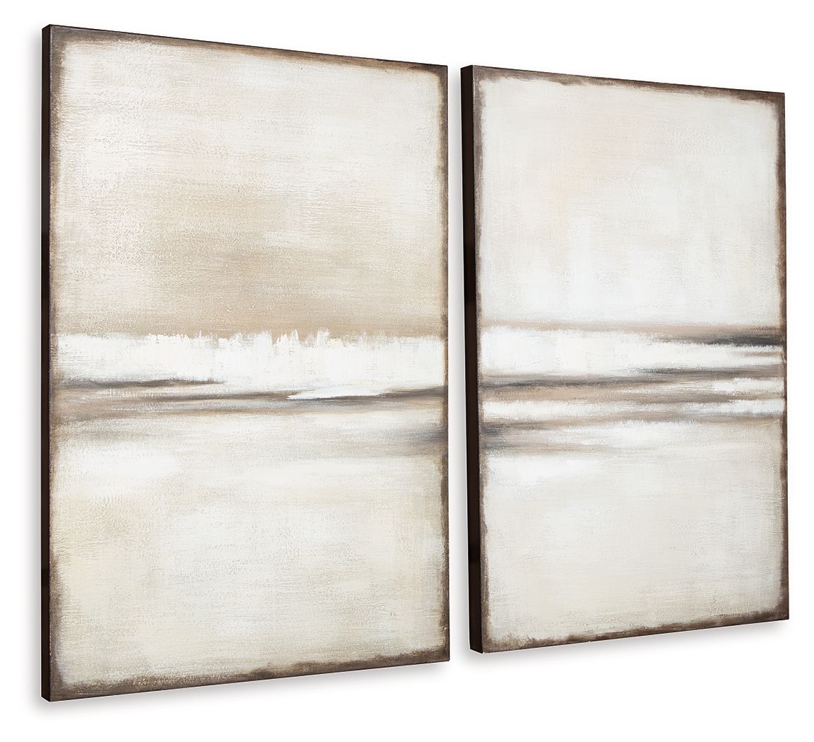 Brockdunn - Wall Art Set (Set of 2) - Tan / Brown