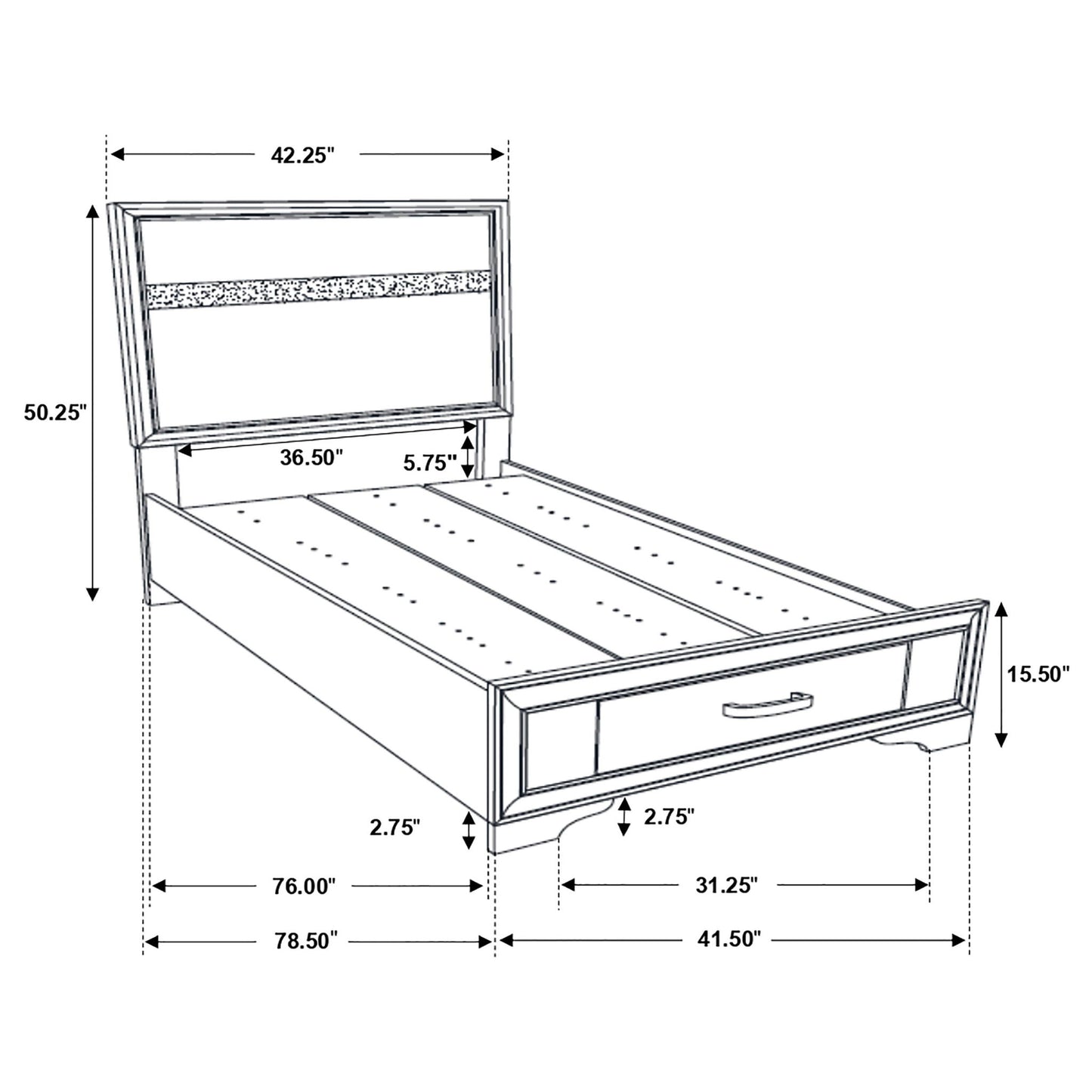 Annie - 5 Piece Bedroom Set