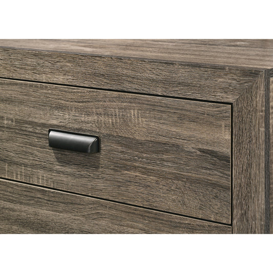 Transitional 6-Drawer Dresser with Metal Hardware