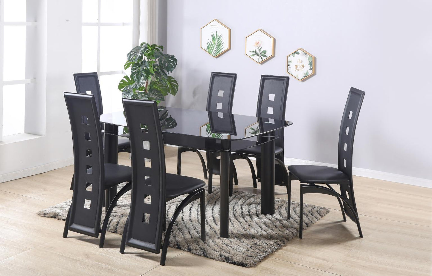D323 - Dining Chairs (Set of 2) - Black