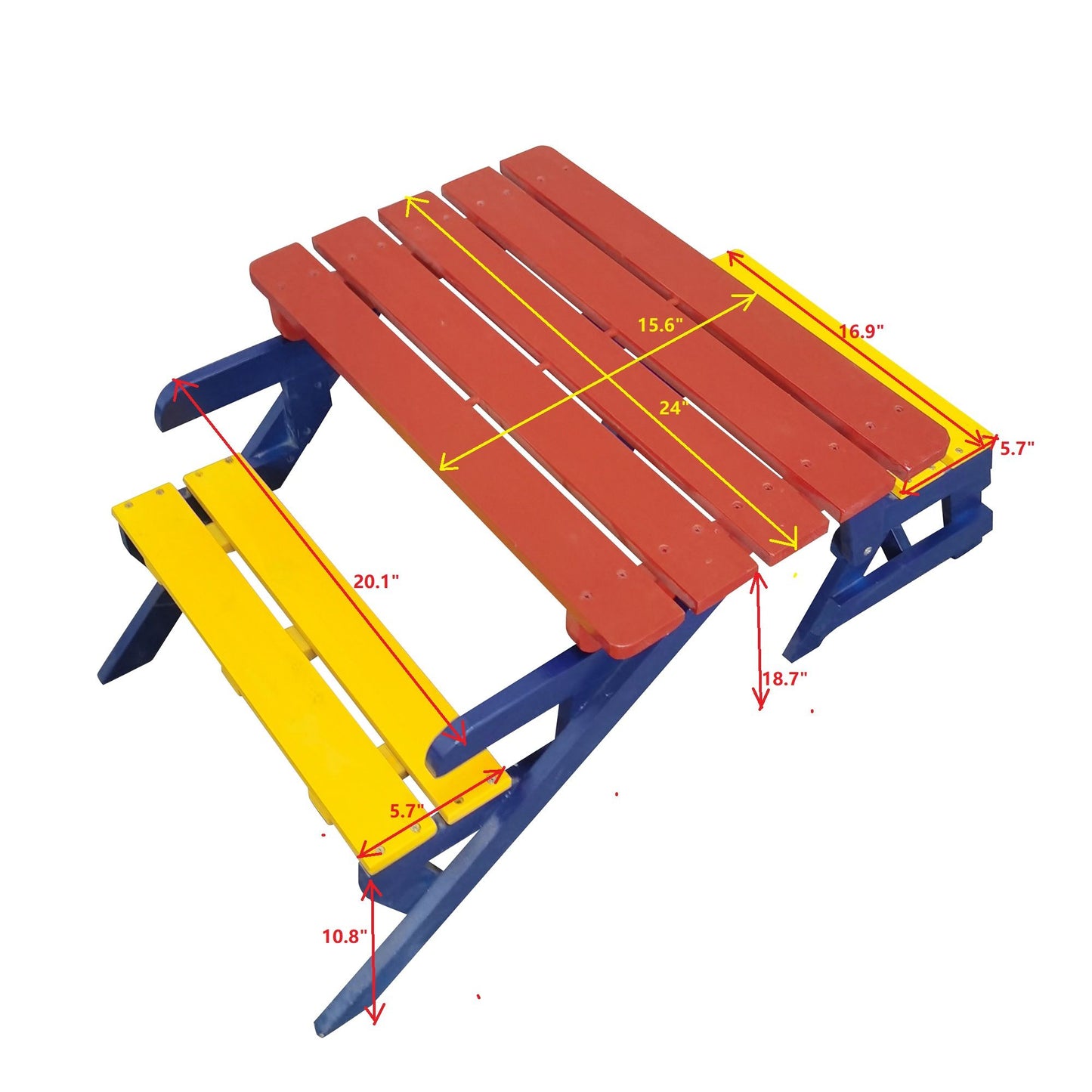 Kids Multi-Functional Arm Chair, Table With 2 Benches All-In-One Set