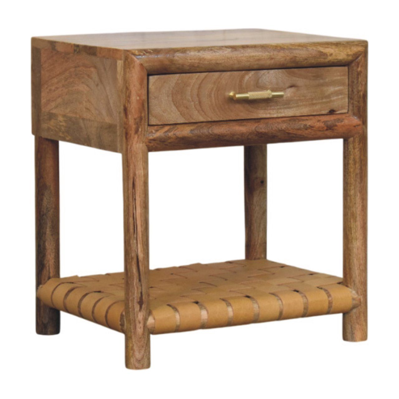 Regency - Woven Nightstand With Drawer - Light Brown