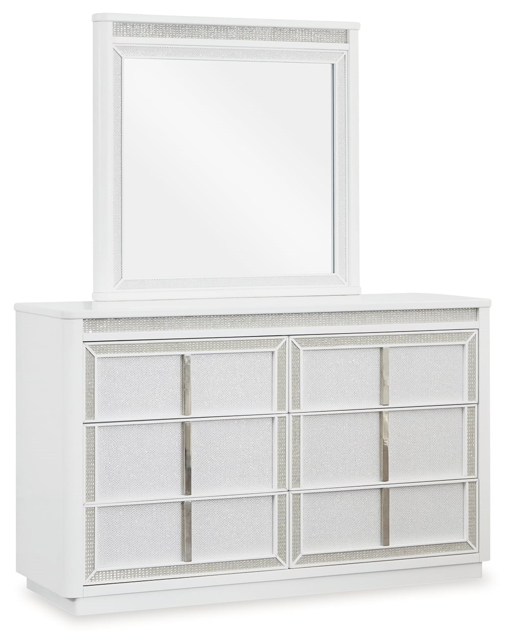 Glam Dresser And Mirror