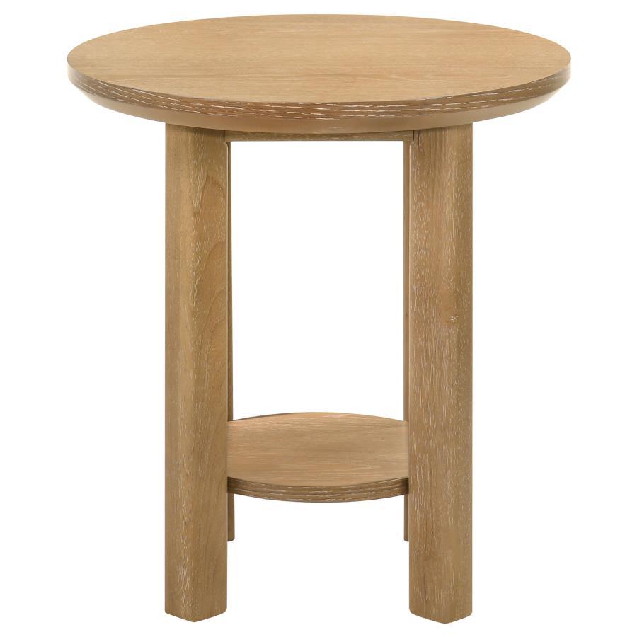 Ottowa - Round Wood Coffee Table Set