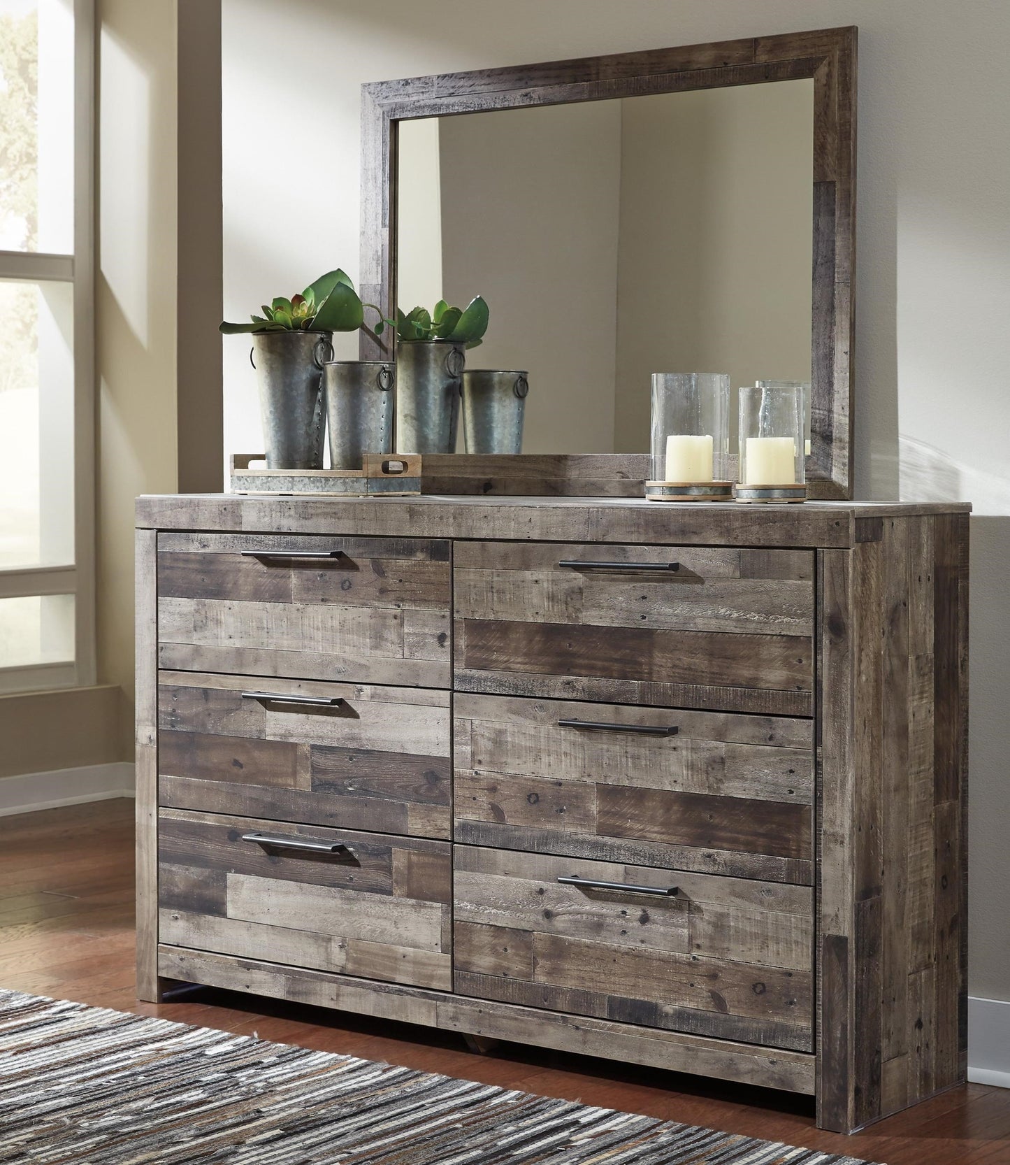 Rustic Modern Dresser & Bedroom Mirror