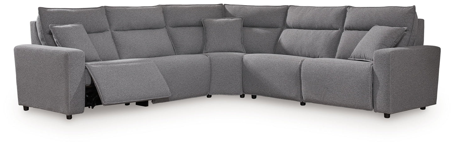 Modmax II - Reclining Sectional - Salt And Pepper