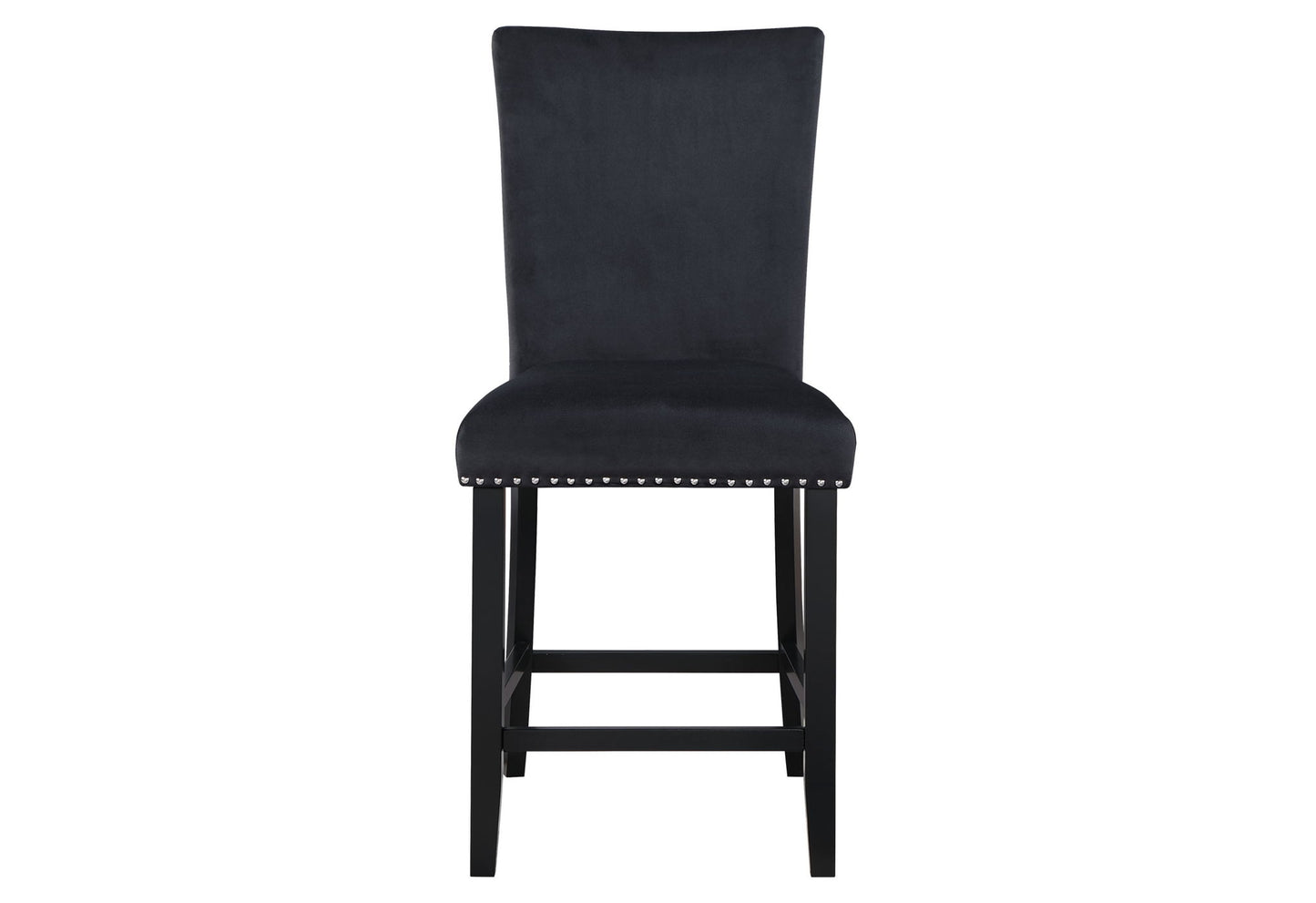 D04 - 5 Piece Dining Room Set (Bar Table And Four Bar Stools) - Black / White