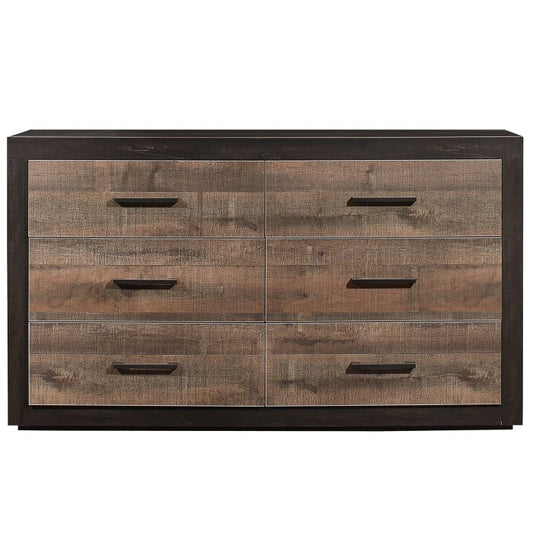 Contemporary Two-Tone 6-Drawer Dresser