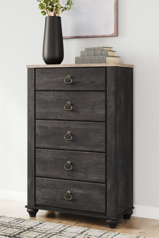 Farmhouse 5-Drawer Bedroom Chest