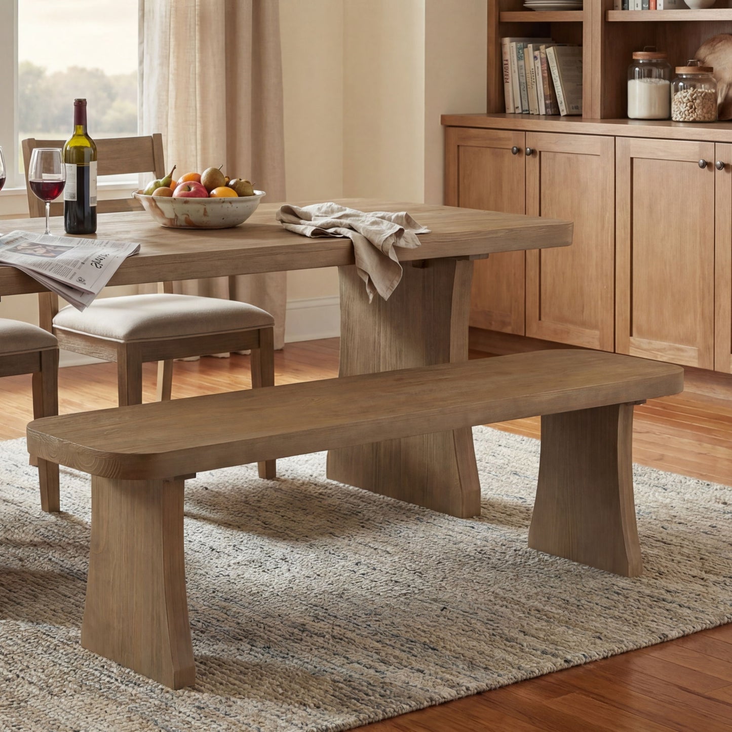 Indoor Dining Bench - Pine