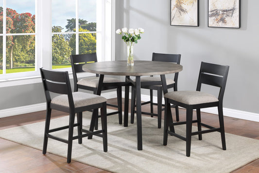 Contemporary Counter-Height 5-Piece Dining Set