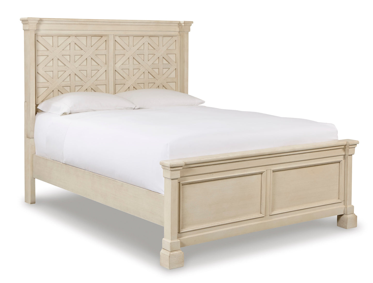 Queen Panel Bed with Lattice Panels