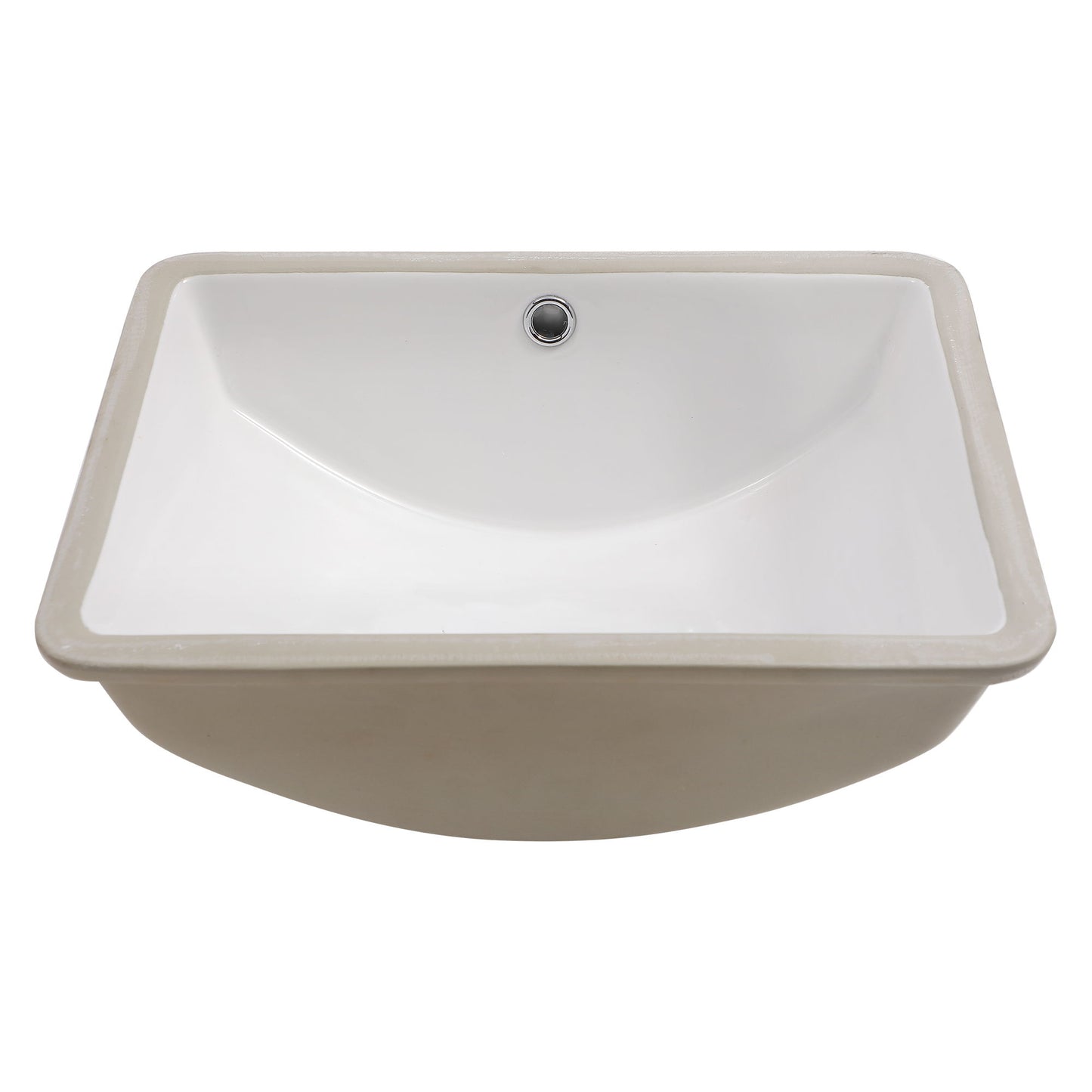 Modern Ceramic Undermount Bathroom Sink With Overflow, High Quality
