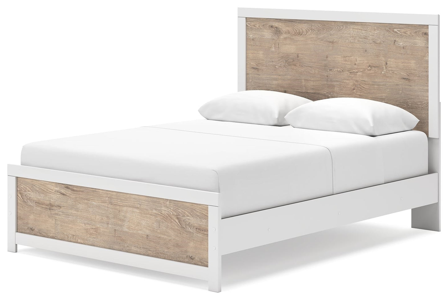 Two-Tone Queen Panel Bed