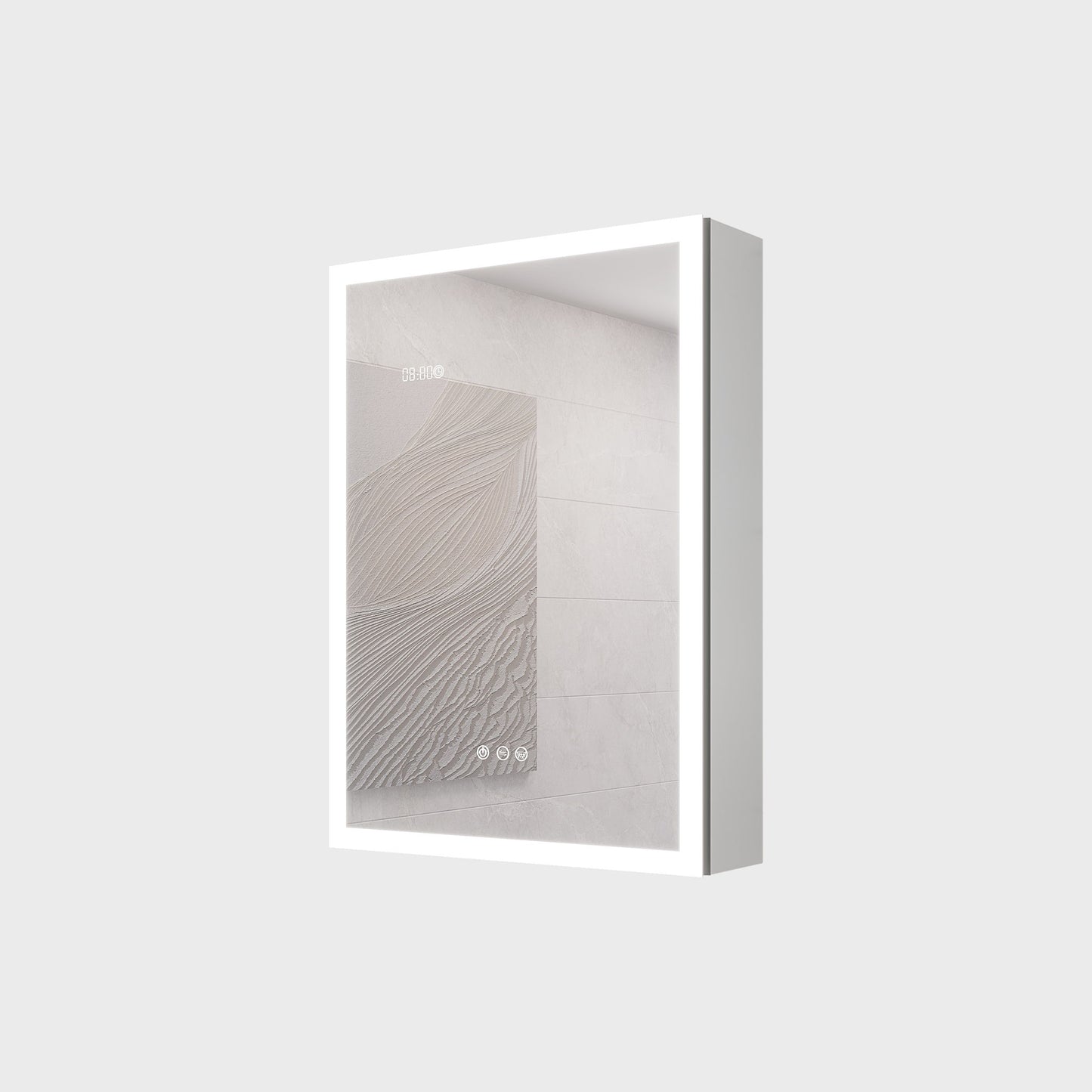 Bathroom Medicine Cabinet With Lights, LED Medicine Cabinet With Mirror, Lighted Medicine Cabinet With Defogger
