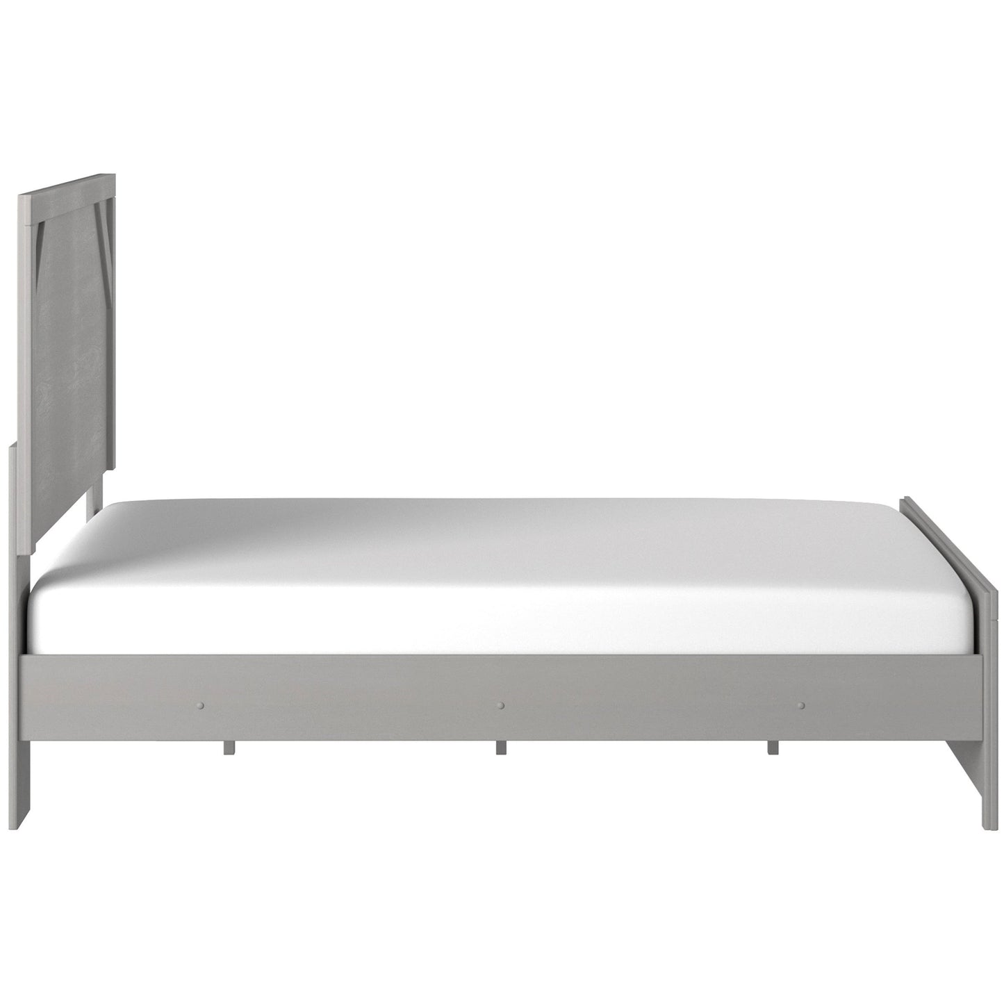 Gray Finish Queen Panel Bed