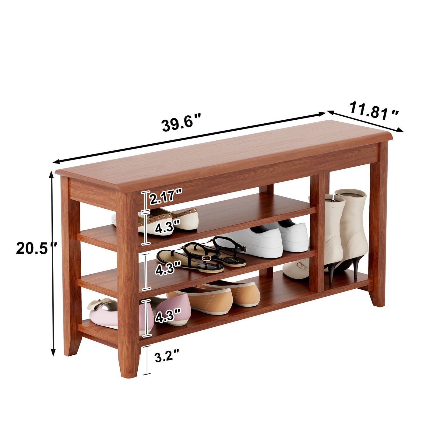 Multi Functional Double Layer Shoe Stool