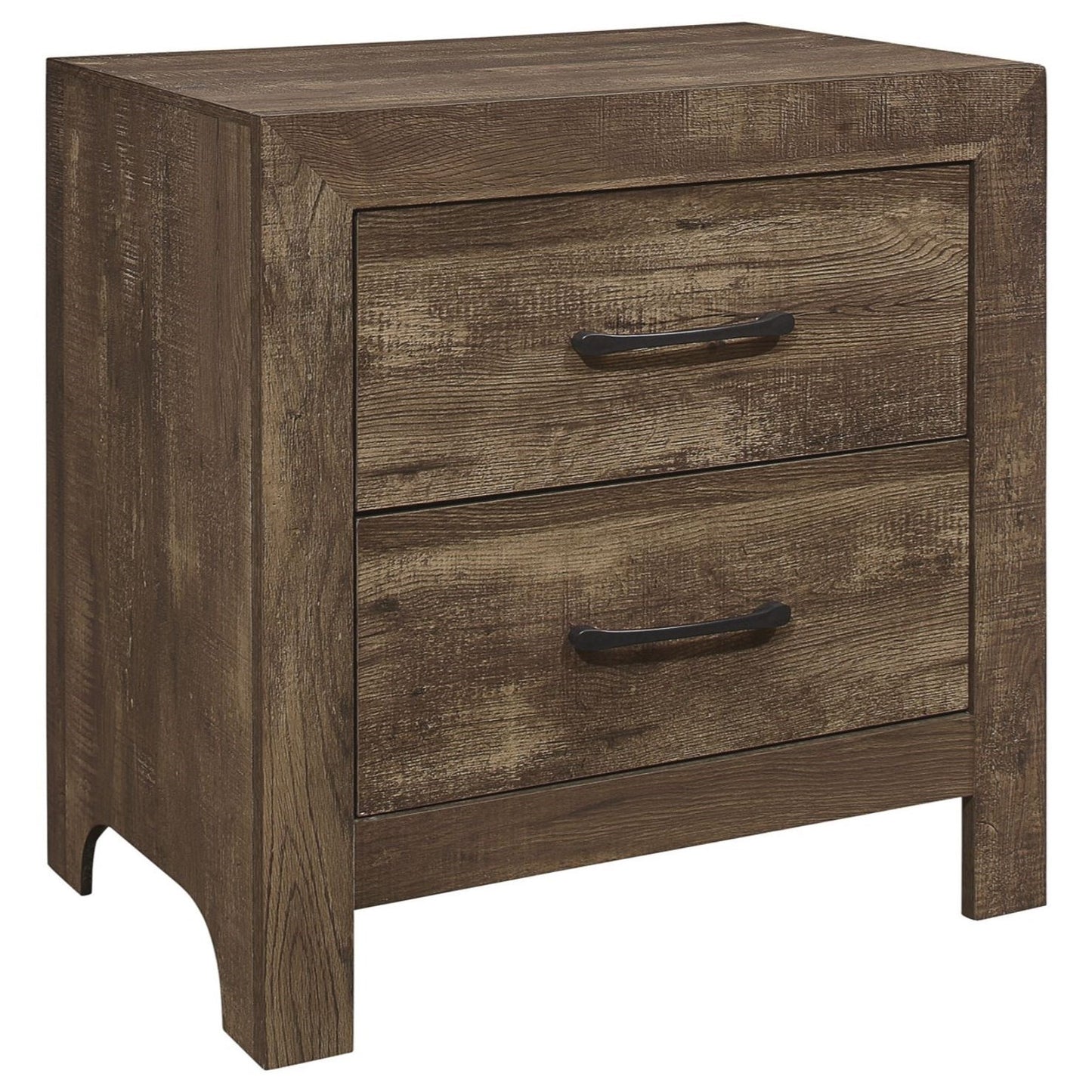 Rustic Modern 2-Drawer Nightstand