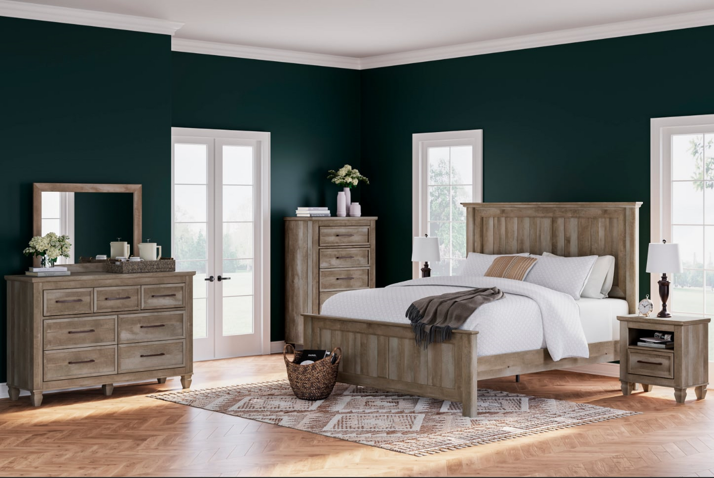 Rustic 5-Piece King Bedroom Set