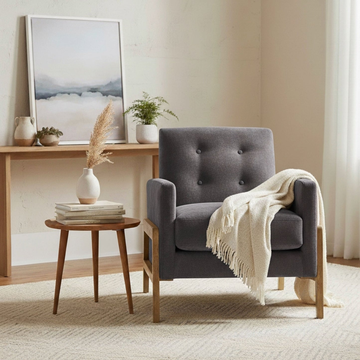 Matson - Tufted Back Accent Chair