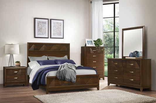 Transitional 5- Piece King Bedroom Set