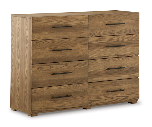 8-Drawer Dresser with Oak Veneer