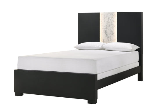 Rangley Contemporary Two-Tone Panel Bed - Queen