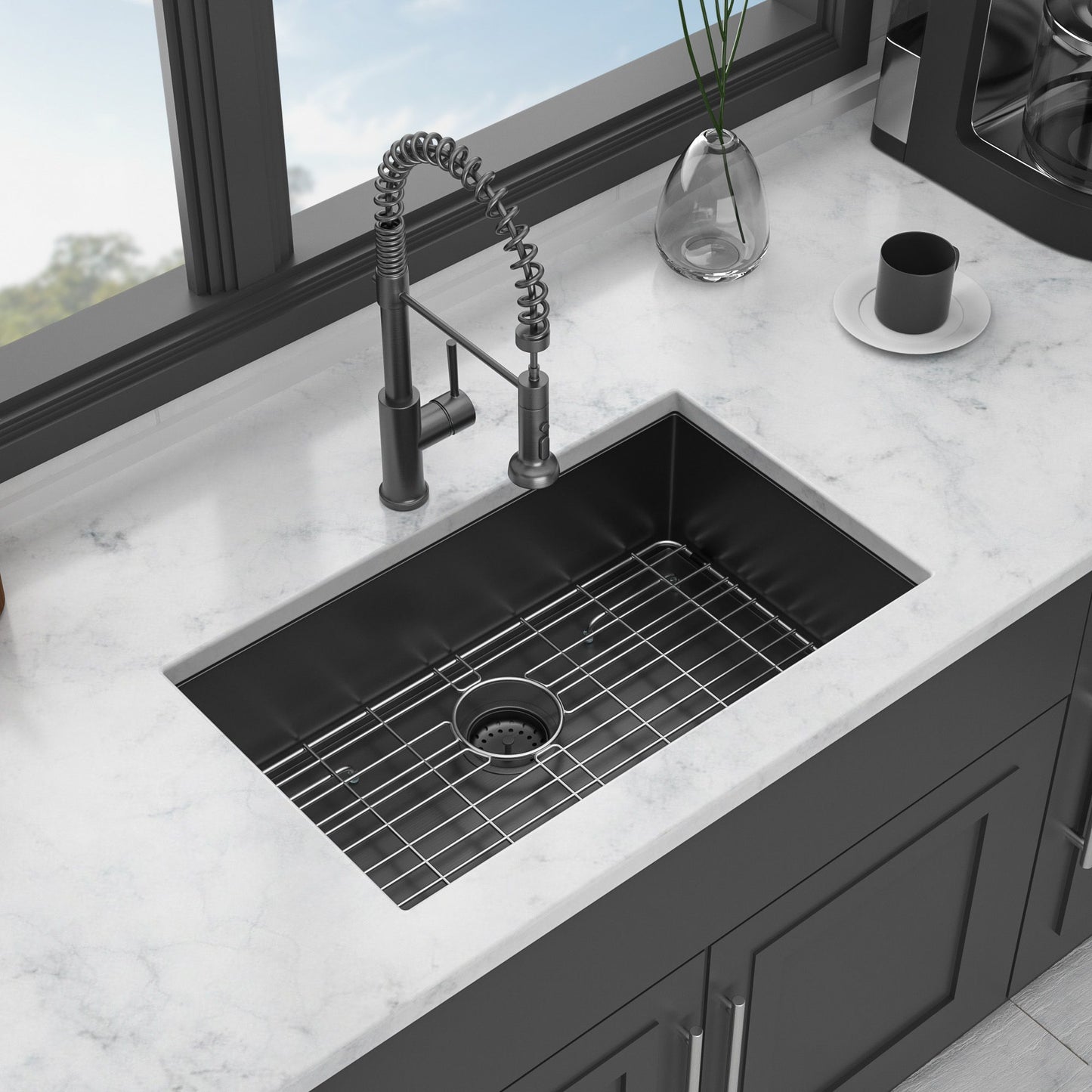 Undermount Kitchen Sink With Deep Single Bowl