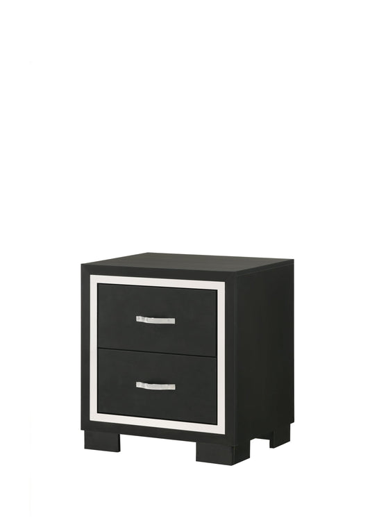 Gennro Contemporary 2-Drawer Nightstand