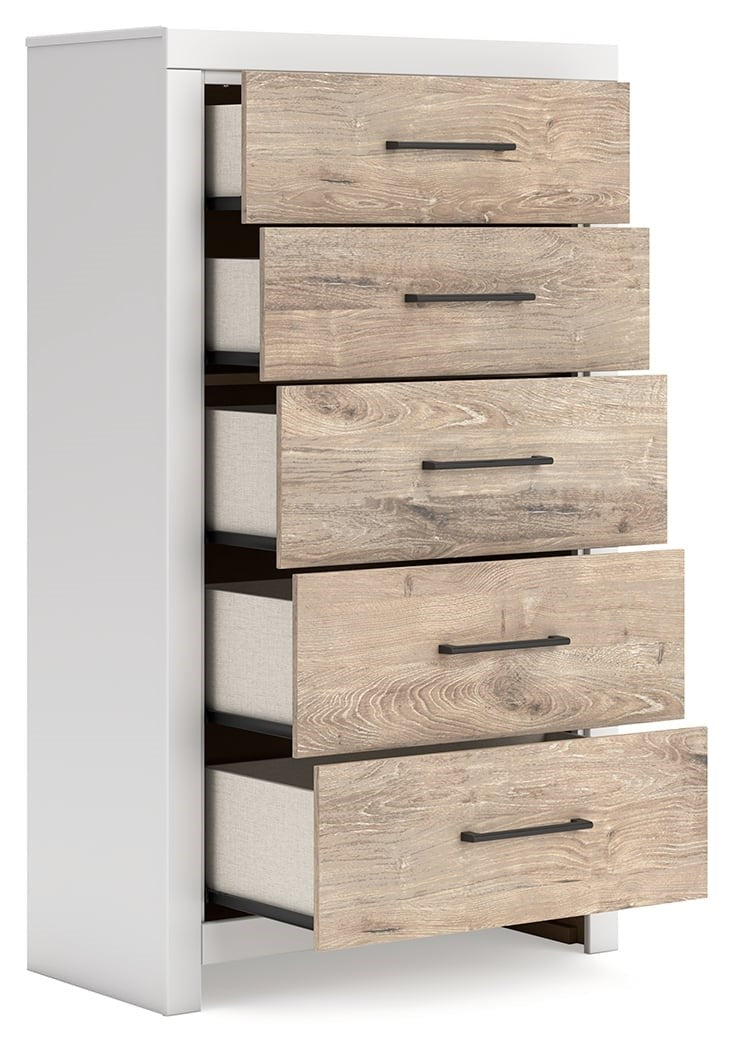 Two-Tone 5-Drawer Chest