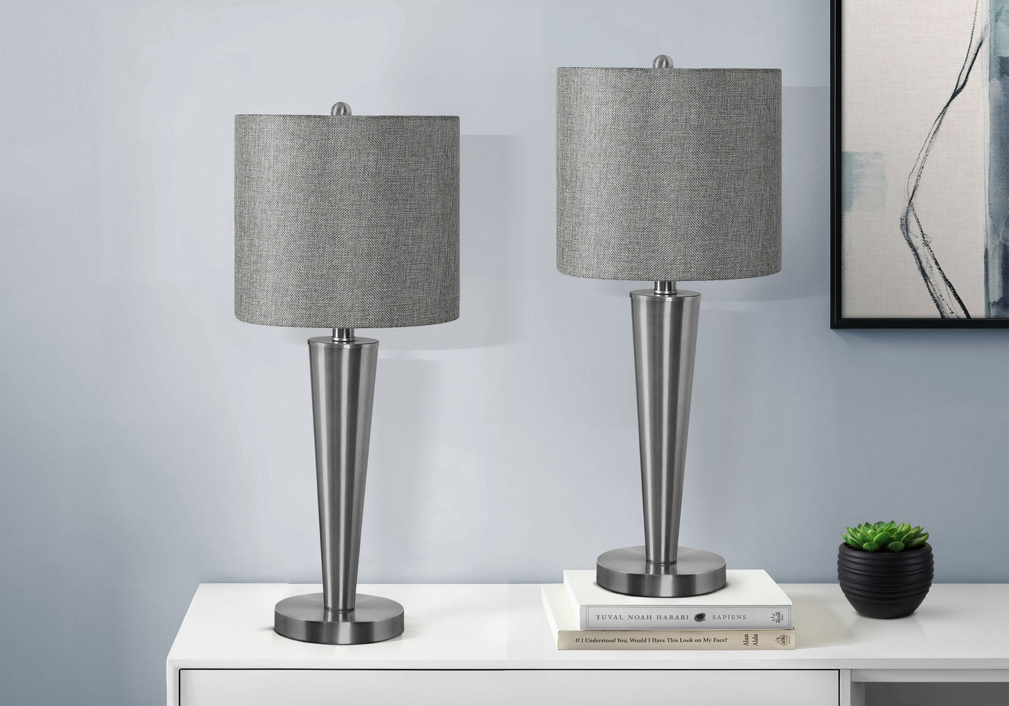 Lighting, Table Lamp, USB Port Included, Contemporary (Set of 2)