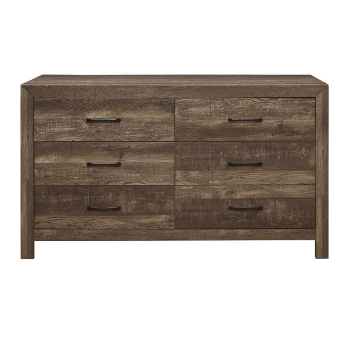 Rustic Modern 6-Drawer Dresser