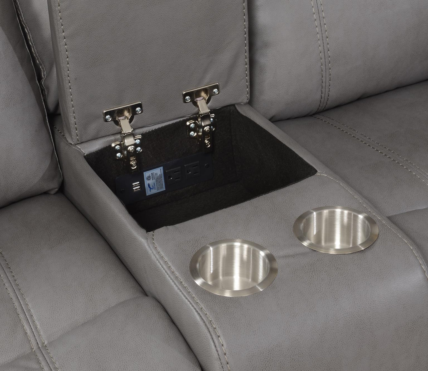 U106 - Motion Loveseat - Gray