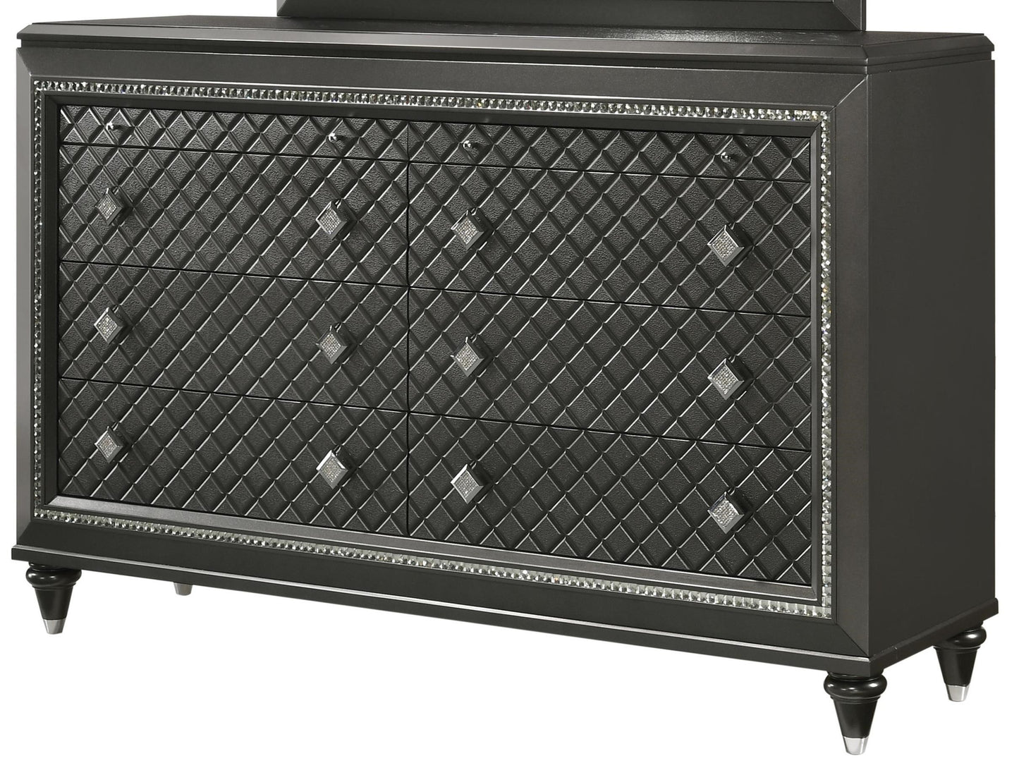 Giovani Glam 8-Drawer Dresser with Removable Jewelry Tray