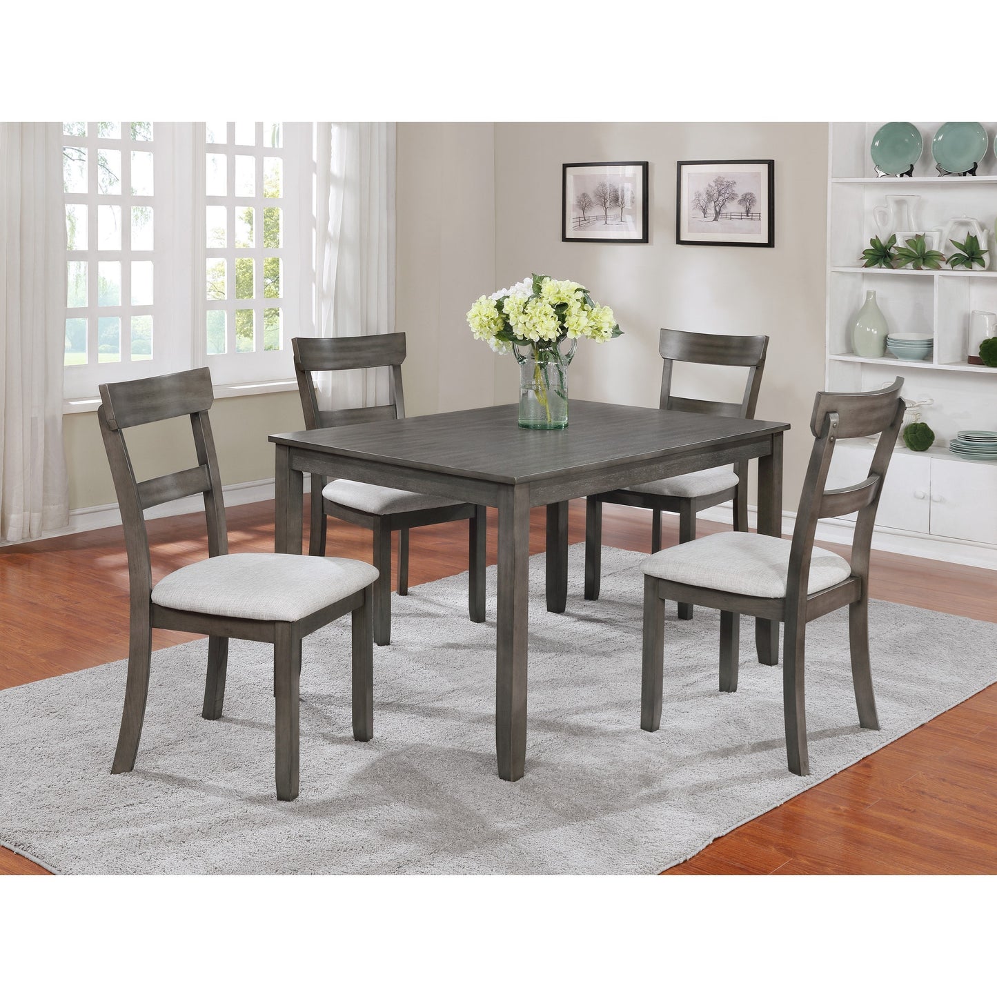 5 Piece Dining Table and Chair Set