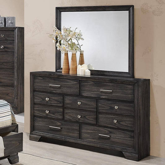 7-Drawer Dresser and Mirror Combo