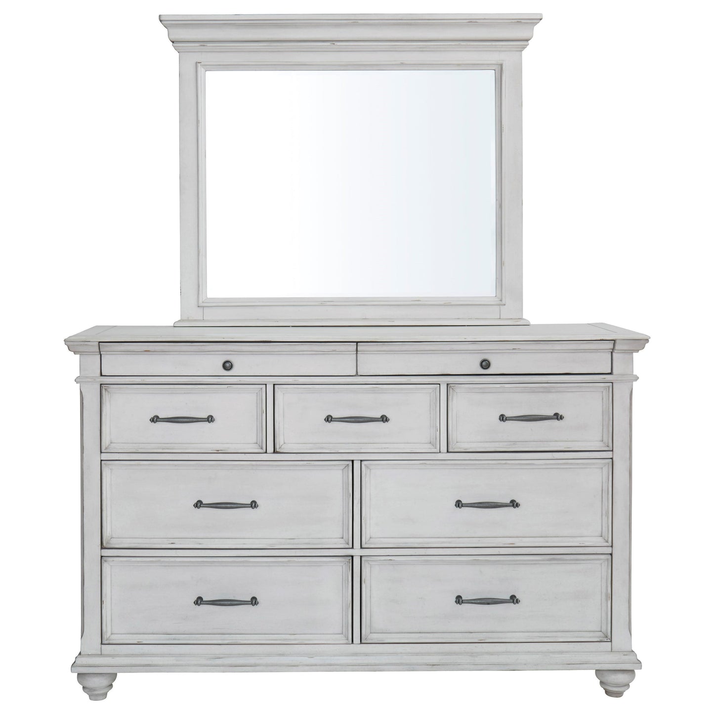 Cottage 9-Drawer Dresser and Mirror Set