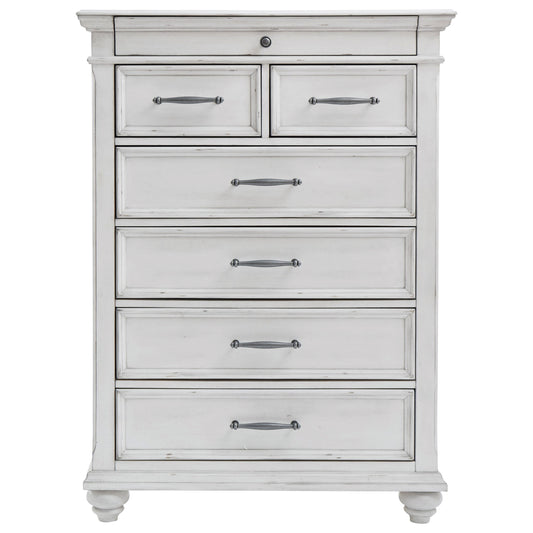 Cottage 7-Drawer Chest with Distressed Finish