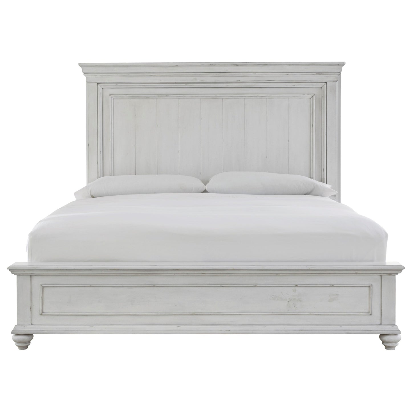 Relaxed Vintage Queen Panel Bed with Distressed Finish