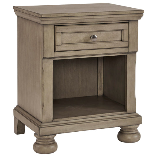 1-Drawer Nightstand with Felt-Lined Top Drawer