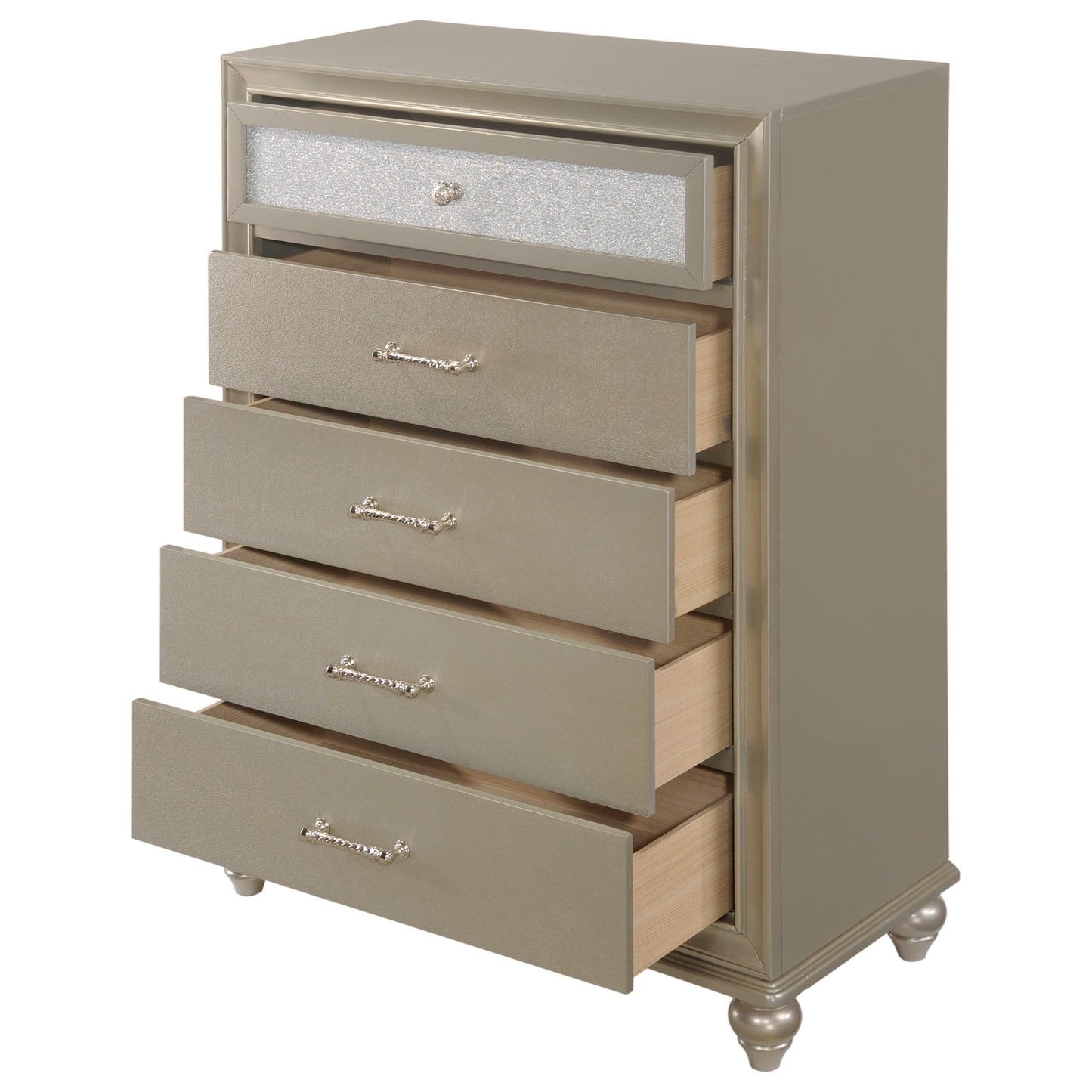 Glam Chest with Two-Toned Drawer Fronts